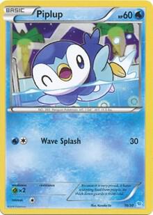 Piplup trading card from XY Trainer Kit: Pikachu Libre & Suicune Piplup - XY Trainer Kit: Pikachu Libre & Suicune Pokémon trading card