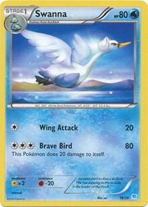 Swanna (27) - XY Trainer Kit: Pikachu Libre & Suicune (PR) #27/30 - Common Pokémon Trading Card