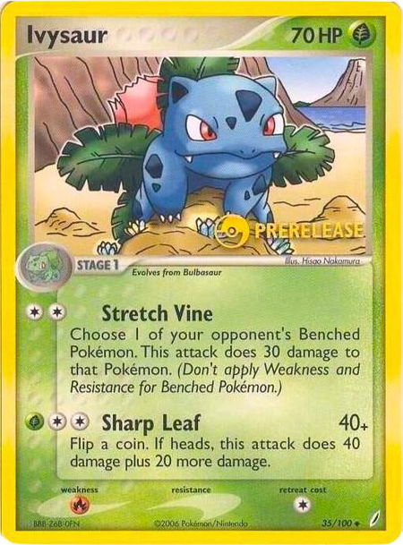 Ivysaur - 35/100 (Prerelease) - Nintendo Promos Pokémon trading card