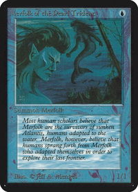 Merfolk of the Pearl Trident - Alpha Edition (LEA) #66 - Common Magic: The Gathering Trading Card