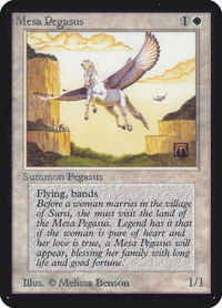 Mesa Pegasus - Alpha Edition (LEA) #28 - Common Magic: The Gathering Trading Card