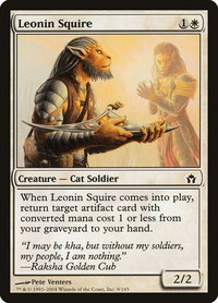 Leonin Squire - Fifth Dawn (5DN) #9 - Common Magic: The Gathering Trading Card