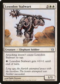 Loxodon Stalwart - Fifth Dawn (5DN) #11 - Uncommon Magic: The Gathering Trading Card