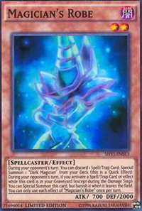 Magician's Robe - Shining Victories (SHVI) #SHVI-ENSE3 - Super Rare YuGiOh Trading Card