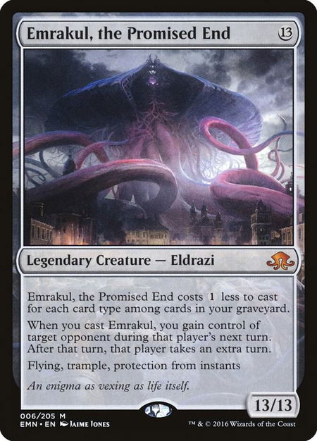 Emrakul, the Promised End trading card from Eldritch Moon Emrakul, the Promised End - Eldritch Moon Magic: The Gathering trading card