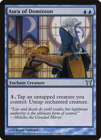 Aura of Dominion - Champions of Kamigawa (CHK) #51 - Uncommon Magic: The Gathering Trading Card