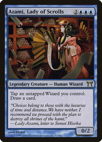 Azami, Lady of Scrolls - Champions of Kamigawa (CHK) #52 - Rare Magic: The Gathering Trading Card