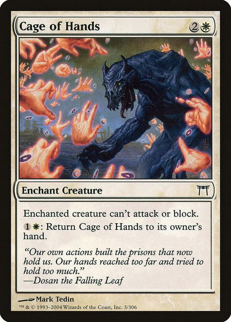 Cage of Hands - Champions of Kamigawa Magic: The Gathering trading card