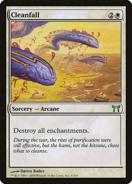 Cleanfall - Champions of Kamigawa Magic: The Gathering trading card