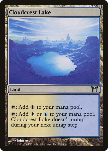 Cloudcrest Lake - Champions of Kamigawa Magic: The Gathering trading card