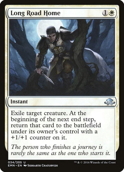 Long Road Home trading card from Eldritch Moon Long Road Home - Eldritch Moon Magic: The Gathering trading card
