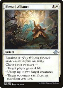 Blessed Alliance - Eldritch Moon (EMN) #13 - Uncommon Magic: The Gathering Trading Card