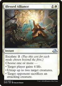 Blessed Alliance - Eldritch Moon (EMN) #13 - Uncommon Magic: The Gathering Trading Card