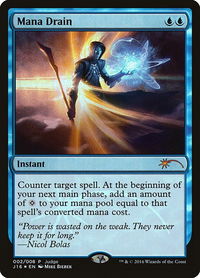 Mana Drain - Judge Promos (JDG) #2 - Promo Magic: The Gathering Trading Card