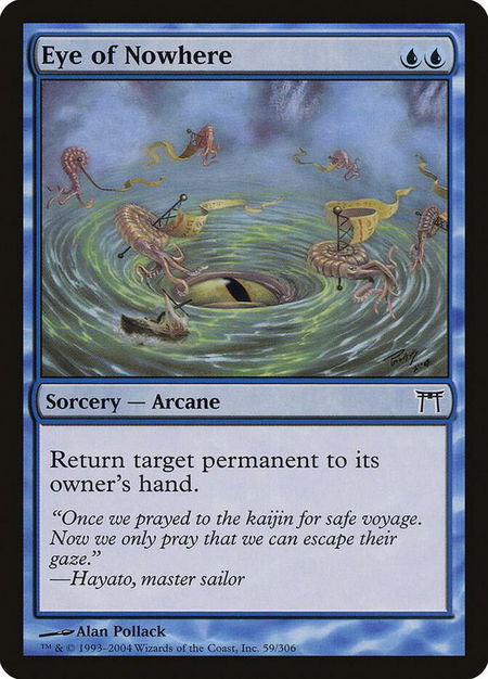 Eye of Nowhere trading card from Champions of Kamigawa Eye of Nowhere - Champions of Kamigawa Magic: The Gathering trading card