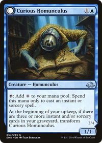Curious Homunculus - Eldritch Moon (EMN) #54 - Uncommon Magic: The Gathering Trading Card