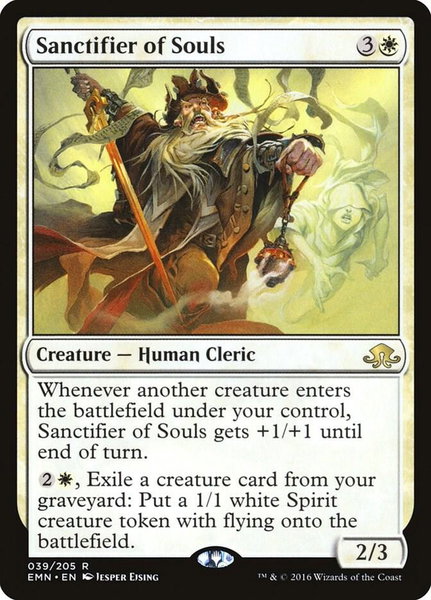 Sanctifier of Souls trading card from Eldritch Moon Sanctifier of Souls - Eldritch Moon Magic: The Gathering trading card