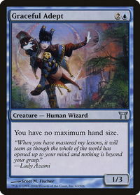Graceful Adept - Champions of Kamigawa (CHK) #63 - Uncommon Magic: The Gathering Trading Card