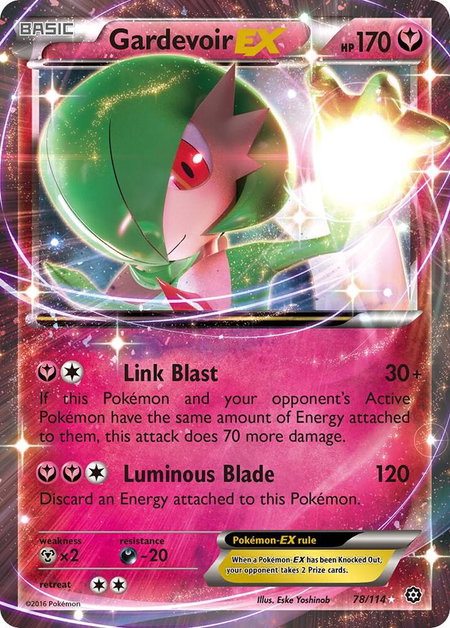 Gardevoir EX - XY - Steam Siege Pokémon trading card