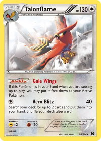 Talonflame - XY - Steam Siege (STS) #96/114 - Rare Pokémon Trading Card