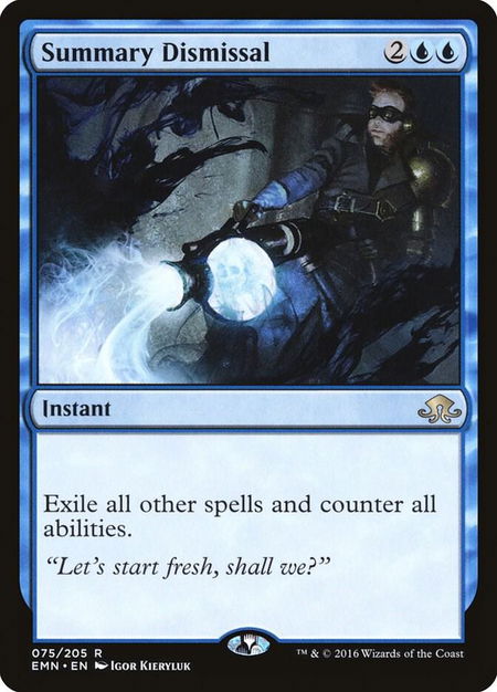Summary Dismissal - Eldritch Moon Magic: The Gathering trading card