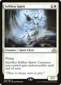 Selfless Spirit - Eldritch Moon (EMN) #40 - Rare Magic: The Gathering Trading Card