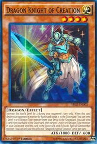 Dragon Knight of Creation - Structure Deck: Rise of the True Dragons (SR02) #SR02-EN002 - Super Rare YuGiOh Trading Card