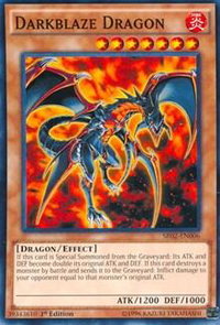 Darkblaze Dragon - Structure Deck: Rise of the True Dragons (SR02) #SR02-EN006 - Common / Short Print YuGiOh Trading Card