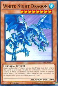 White Night Dragon - Structure Deck: Rise of the True Dragons (SR02) #SR02-EN011 - Common / Short Print YuGiOh Trading Card