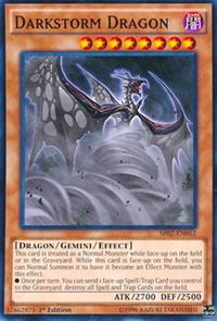 Darkstorm Dragon - Structure Deck: Rise of the True Dragons (SR02) #SR02-EN012 - Common / Short Print YuGiOh Trading Card