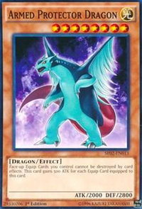 Armed Protector Dragon - Structure Deck: Rise of the True Dragons (SR02) #SR02-EN013 - Common / Short Print YuGiOh Trading Card