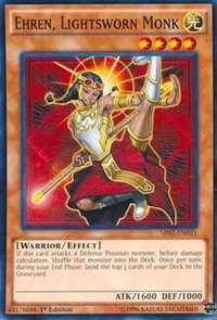 Ehren, Lightsworn Monk - Structure Deck: Rise of the True Dragons (SR02) #SR02-EN021 - Common / Short Print YuGiOh Trading Card