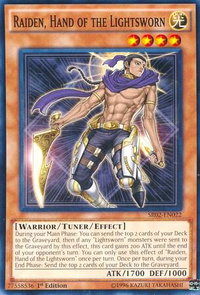 Raiden, Hand of the Lightsworn - Structure Deck: Rise of the True Dragons (SR02) #SR02-EN022 - Common / Short Print YuGiOh Trading Card