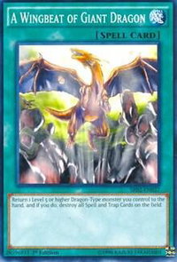 A Wingbeat of Giant Dragon - Structure Deck: Rise of the True Dragons (SR02) #SR02-EN027 - Common / Short Print YuGiOh Trading Card