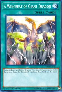 A Wingbeat of Giant Dragon - Structure Deck: Rise of the True Dragons YuGiOh trading card