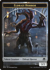Eldrazi Horror Token - Eldritch Moon (EMN) #1 - Token Magic: The Gathering Trading Card