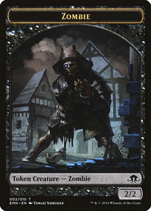 Zombie Token (003) - Eldritch Moon (EMN) #3 - Token Magic: The Gathering Trading Card