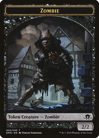 Zombie Token (003) - Eldritch Moon (EMN) #3 - Token Magic: The Gathering Trading Card