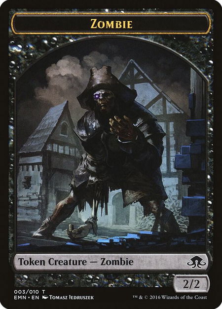 Zombie Token (003) - Eldritch Moon Magic: The Gathering trading card