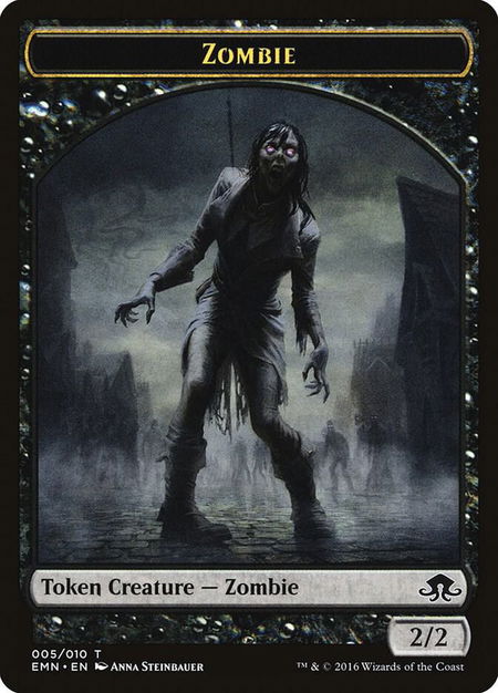 Zombie Token (005) - Eldritch Moon Magic: The Gathering trading card