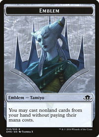 Emblem - Tamiyo, Field Researcher - Eldritch Moon (EMN) #10 - Token Magic: The Gathering Trading Card