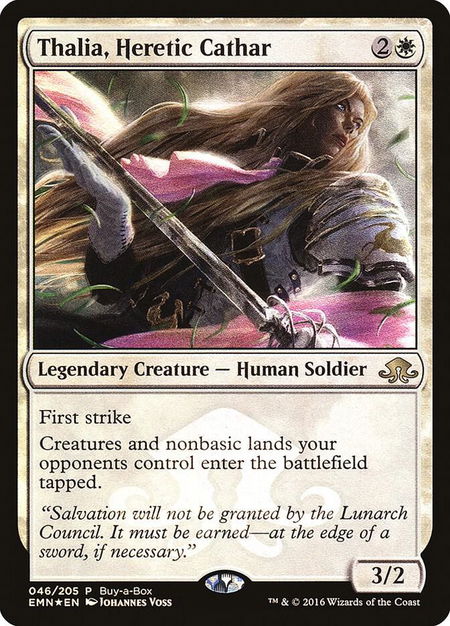 Thalia, Heretic Cathar - Buy-A-Box Promos Magic: The Gathering trading card
