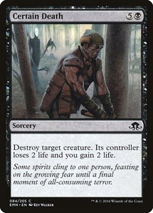 Certain Death - Eldritch Moon (EMN) #84 - Common Magic: The Gathering Trading Card