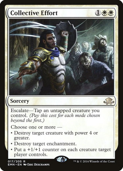 Collective Effort trading card from Eldritch Moon Collective Effort - Eldritch Moon Magic: The Gathering trading card