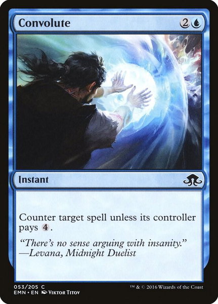 Convolute trading card from Eldritch Moon Convolute - Eldritch Moon Magic: The Gathering trading card