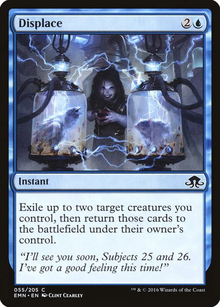 Displace trading card from Eldritch Moon Displace - Eldritch Moon Magic: The Gathering trading card