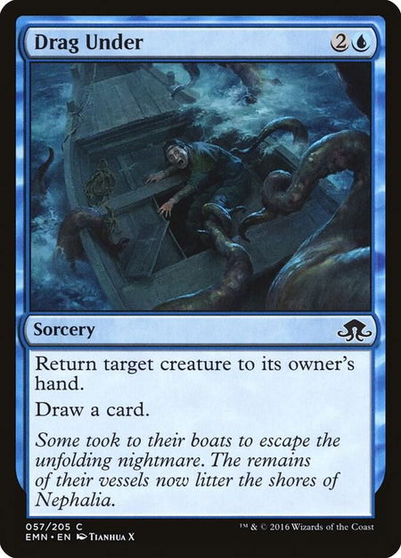 Drag Under - Eldritch Moon Magic: The Gathering trading card