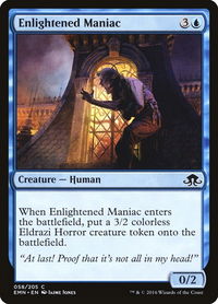 Enlightened Maniac - Eldritch Moon (EMN) #58 - Common Magic: The Gathering Trading Card