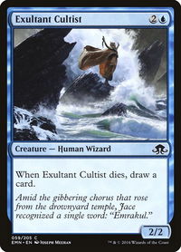 Exultant Cultist - Eldritch Moon (EMN) #59 - Common Magic: The Gathering Trading Card