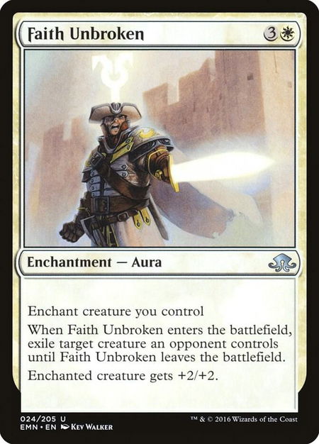 Faith Unbroken trading card from Eldritch Moon Faith Unbroken - Eldritch Moon Magic: The Gathering trading card